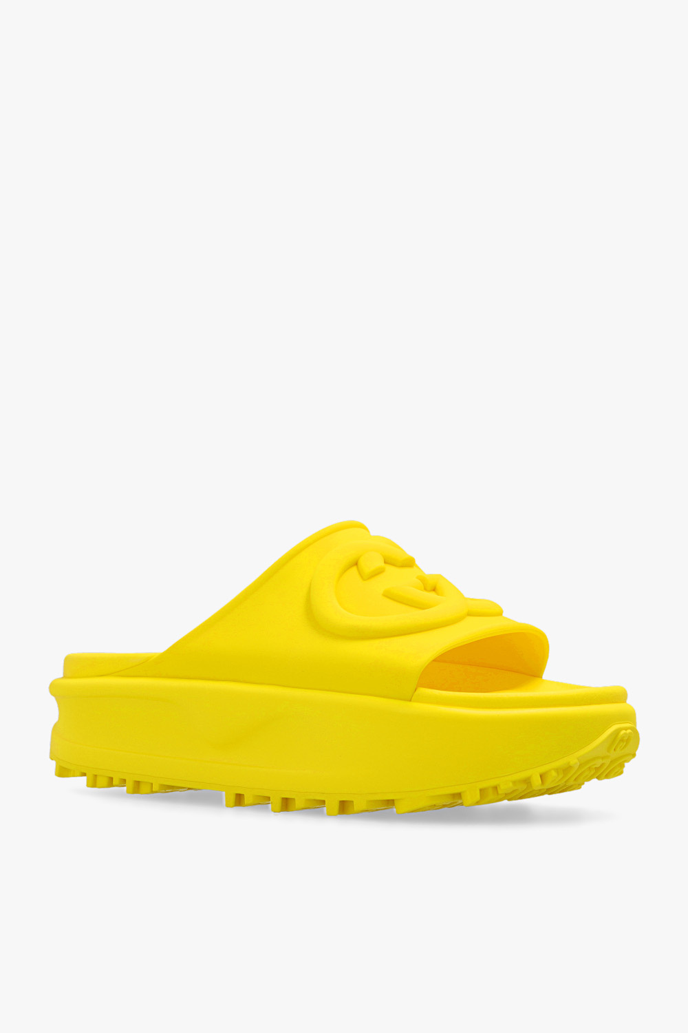 Gucci yellow hot sale slides